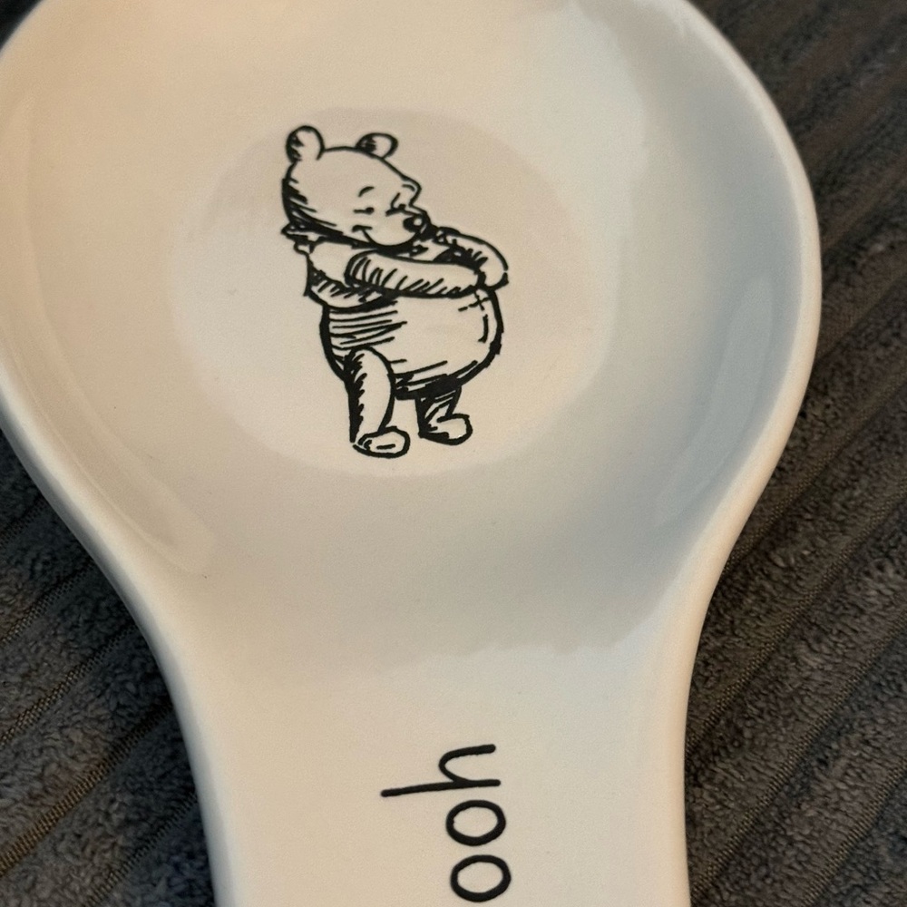 Rae Dunn x Disney White Ceramic- Winnie the Pooh- Spoon Rest - Picture 3 of 7